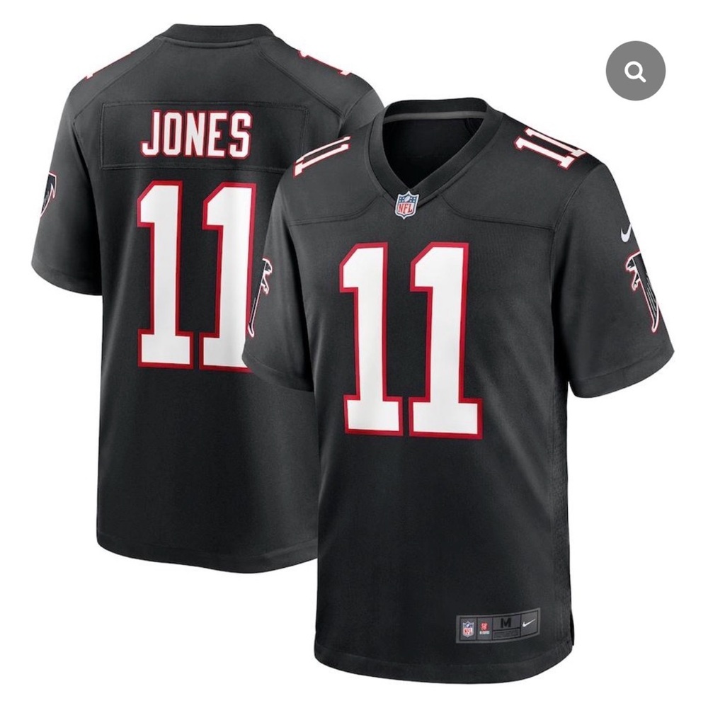 MENS ATLANTA FALCONS #11 JULIO JONES NIKE BLACK VAPOR UNTOUCHABLE JERSEY SZ LG